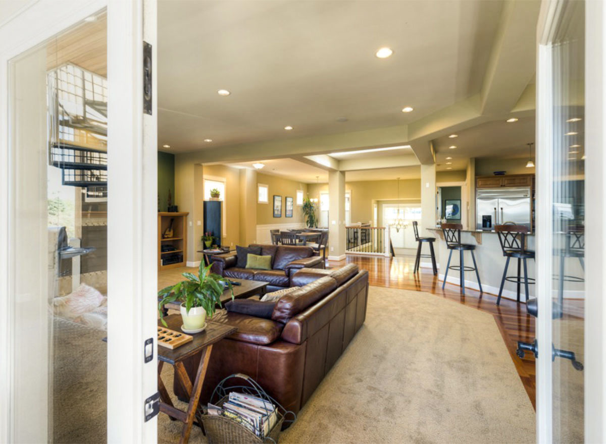 Full Finished Basement with Home Theatre - 23127JD | Architectural ...