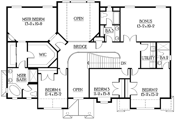 Plan 23151JD: Classic Look for Any Neighborhood - Floor Plan - 2nd Floor - Country, Craftsman, Northwest