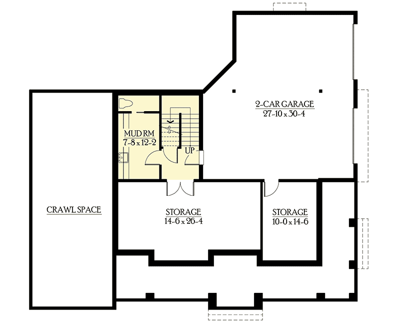Plan 23163JD: Open Layout with Master on Main - Floor Plan - Lower Level - Country, Craftsman, Northwest