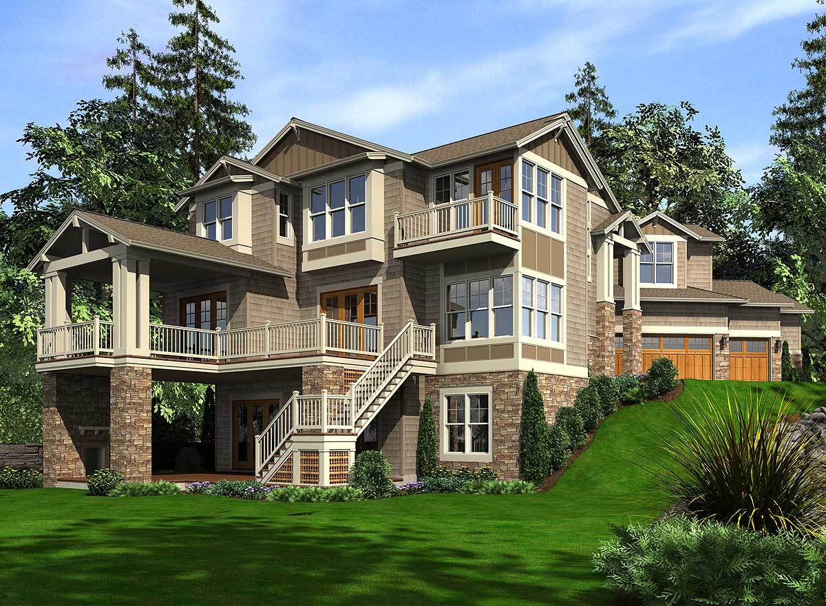 Decks and Patios on 3 Levels - 23363JD | Architectural Designs - House ...