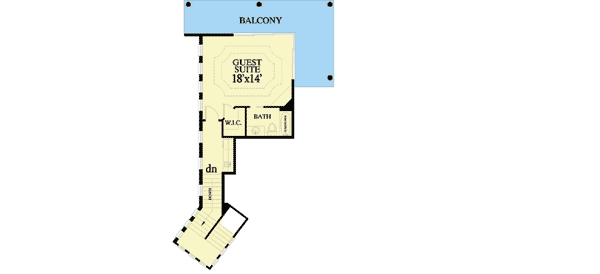 Plan 24006BG: Mediterranean Design - Floor Plan - 2nd Floor - European, Florida-Style, Mediterranean