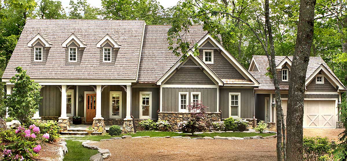 View of Plan 25605GE: Country Cottage with Dual Master Suite