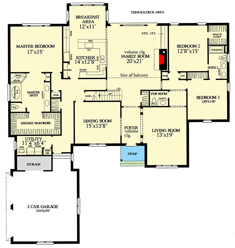 Plan 32407WP: French Country Timeless Classic - Floor Plan - Main Level - European, French Country, Traditional