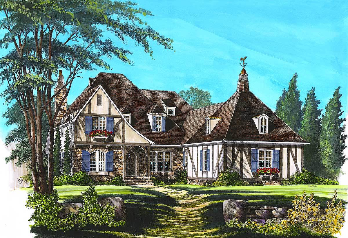 Old World Charm - 32408WP | Architectural Designs - House Plans