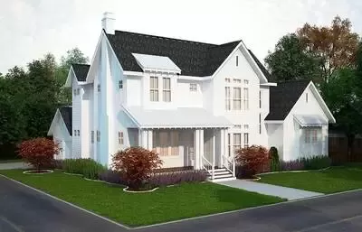 View of Cost-to-Build Report for Plan 25406TF: 4 Bed Modern Farmhouse Plan ...