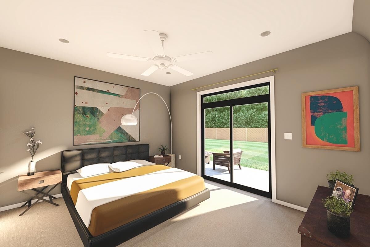 Contemporary Ranch House Plan - 67739MG | Architectural Designs - House ...