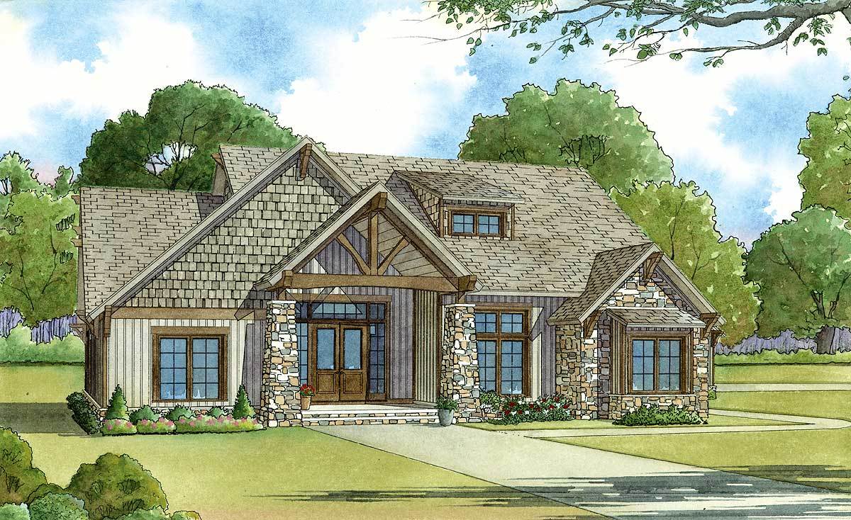 Five Bedroom Rustic House Plan - 70532MK | Architectural Designs ...