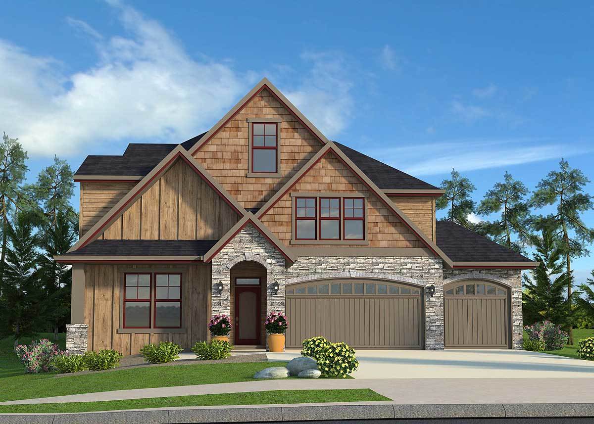 Rugged Northwest House Plan - 85153MS | Architectural Designs - House Plans