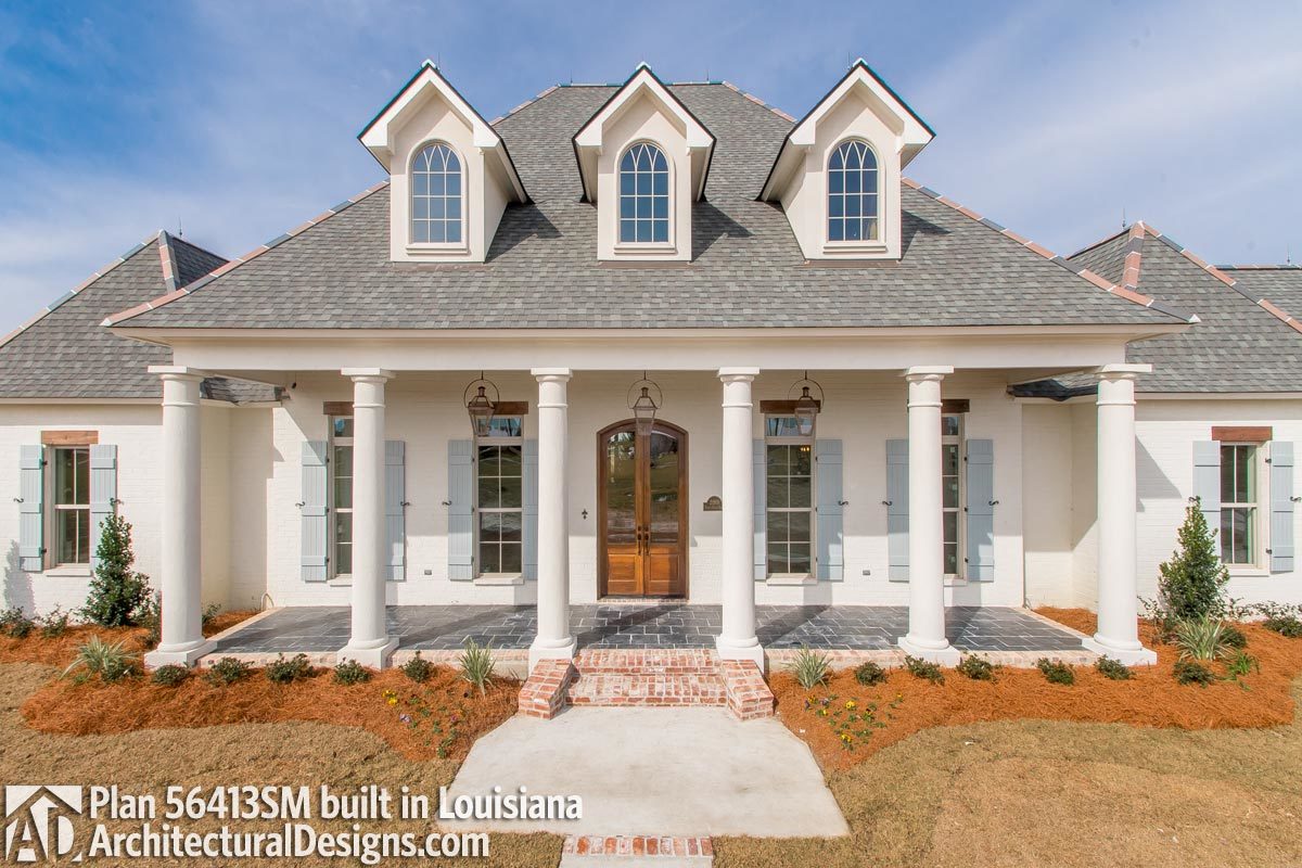 Luxury Southern Home Plan with Boat Garage and many extras 56413SM