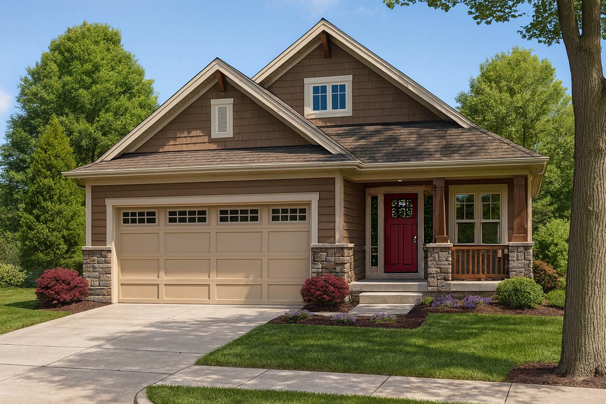 Plan 42497DB: Craftsman With Optional Bonus Room