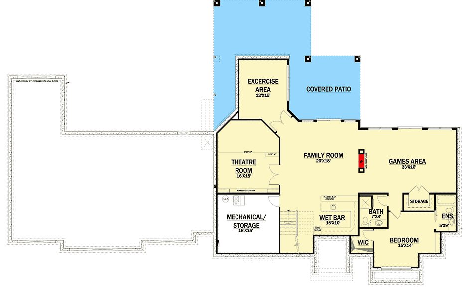 Plan 81694AB: Prairie Style House Plan with Optional Finished Lower Level - 2305 Sq Ft - Floor Plan - Optional Lower Level - Mountain, Northwest, Prairie