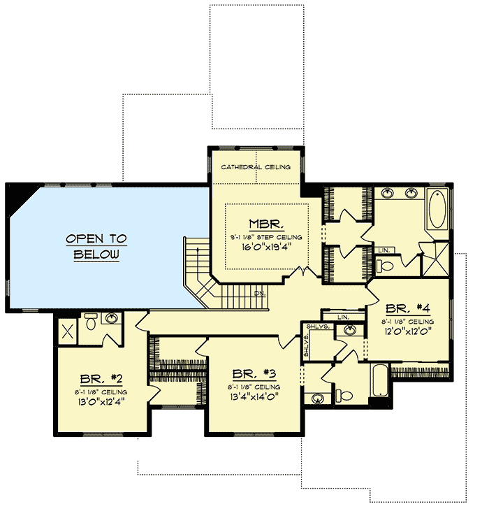 Plan 890064AH: Loaded with Craftsman Charm - Floor Plan - 2nd Floor - Craftsman, Mountain, Northwest