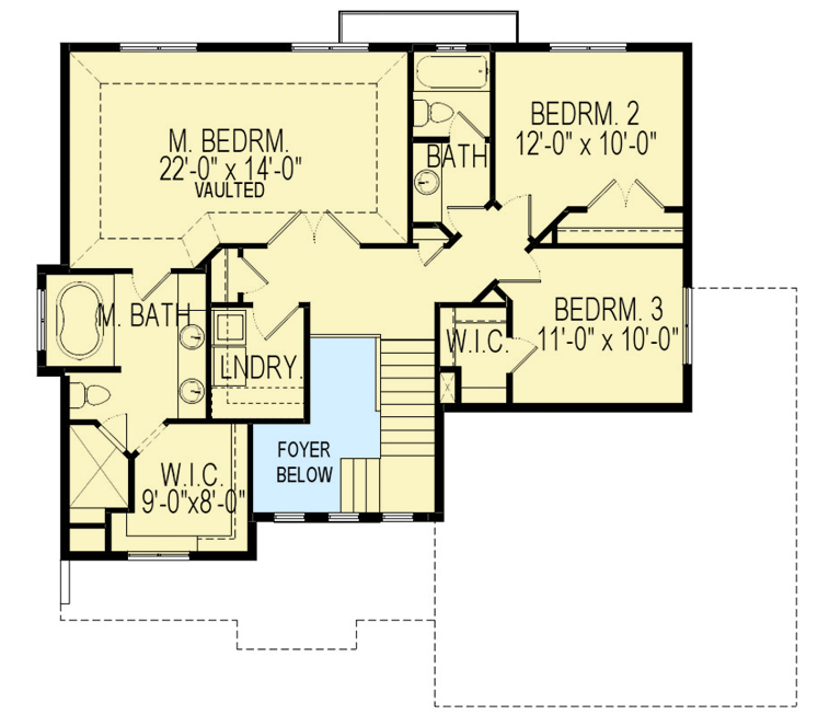 Plan 290071IY: Traditional House Plan with Open Layout - Floor Plan - 2nd Floor - New American, Northwest, Traditional