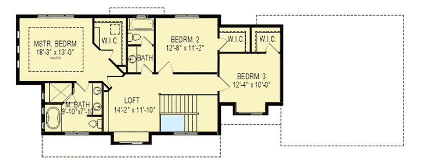 Plan 290072IY: Traditional House Plan with Optional Lower Level - Floor Plan - 2nd Floor - Traditional