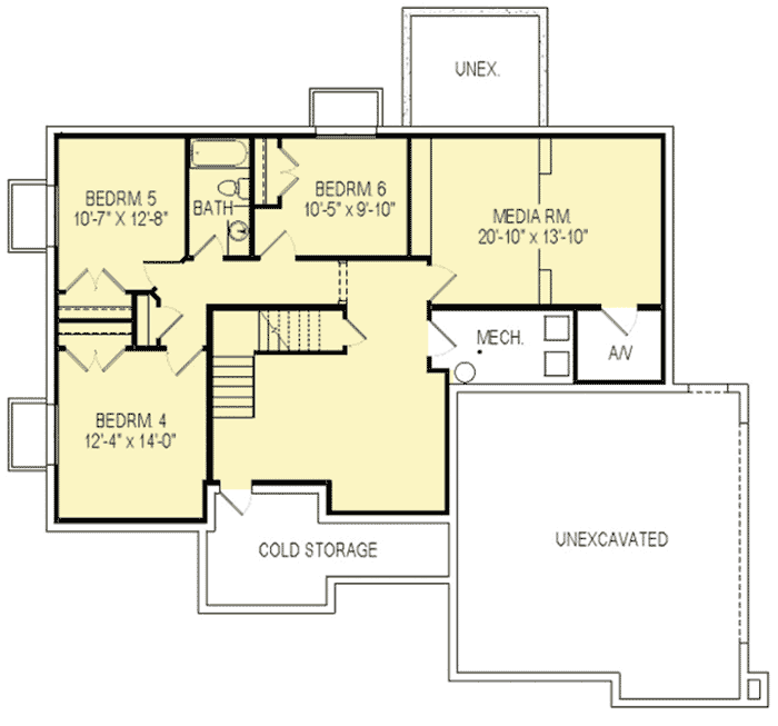 Plan 290073IY: Vaulted Bonus Room Included - Floor Plan - Optional Lower Level - Northwest, Traditional