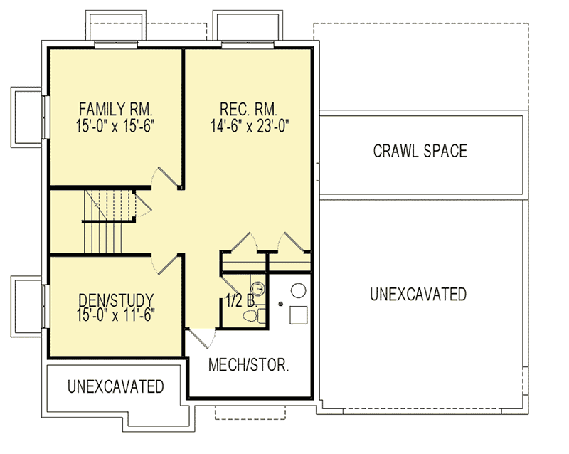 Plan 290077IY: Five Bedroom Northwest House Plan - Floor Plan - Optional Lower Level - Craftsman, Northwest