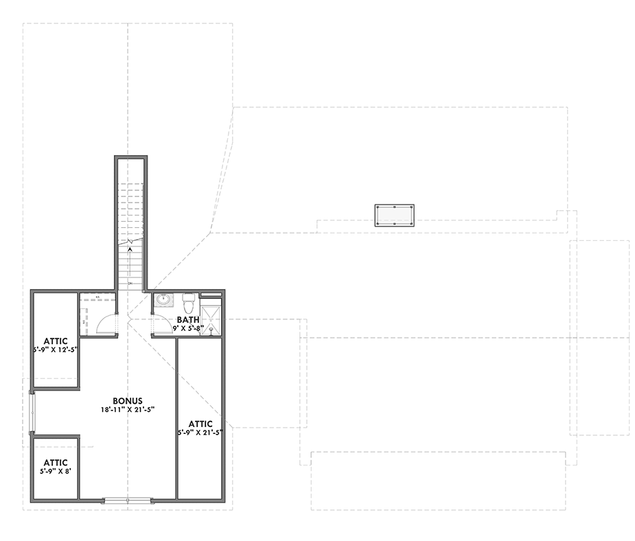 Plan 64456SC: 3-Bed Modern Farmhouse with Private Master Suite - Floor Plan - 2nd Floor - Country, Craftsman, Farmhouse, Modern Farmhouse