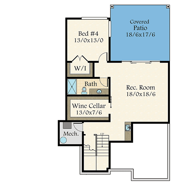 Plan 85214MS: Modern House Plan With Vaulted Great Room - Floor Plan - Lower Level - Modern, Northwest