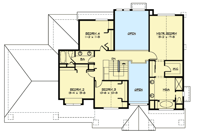 Plan 23723JD: Craftsman House Plan with Master Retreat - Floor Plan - 2nd Floor - Craftsman, New American, Northwest