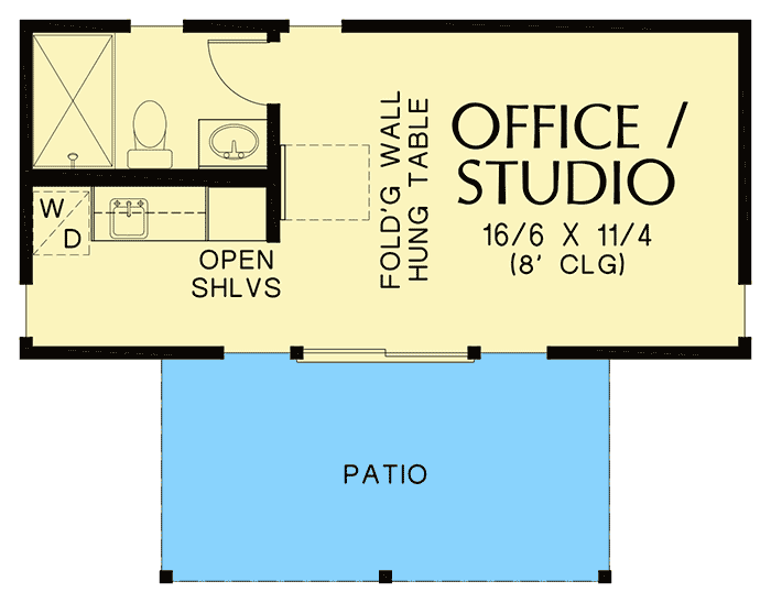 Plan 69660AM: Tiny Modern Escape House Plan - Floor Plan - Main Level - Mid Century Modern, Modern, Northwest, Vacation
