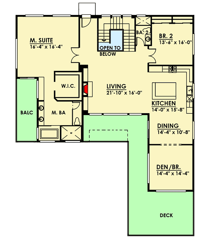 Plan 666021RAF: Modern Home Plan with Flex Room - 4730 Sq Ft - Floor Plan - 2nd Floor - Mid Century Modern, Modern, Northwest