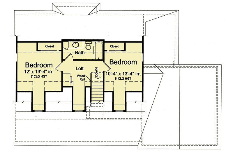 Plan 39271ST: Charming Country House Plan - Floor Plan - 2nd Floor - Country, Farmhouse