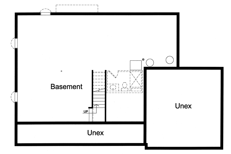 Plan 39271ST: Charming Country House Plan - Floor Plan - Basement Unfinished - Country, Farmhouse