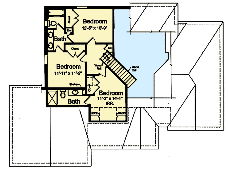 Plan 39272ST: Exciting European House Plan - Floor Plan - 2nd Floor - European, Traditional