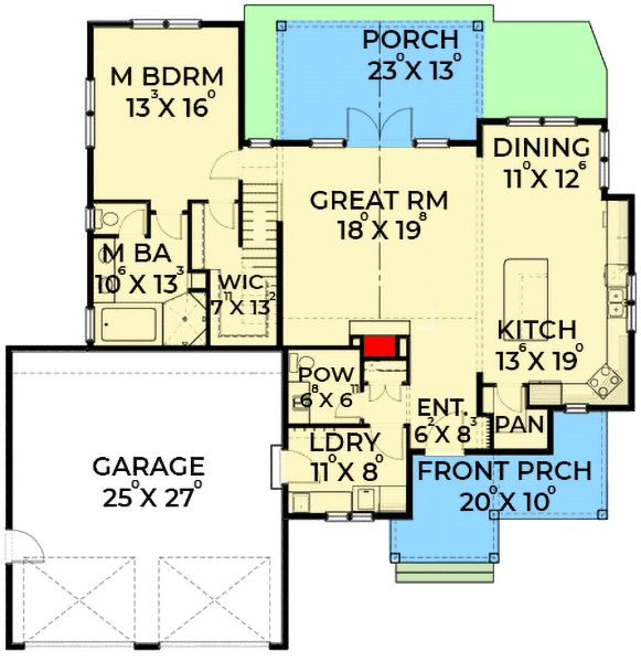 Traditional House Plan with First Floor Master - 280006JWD ...