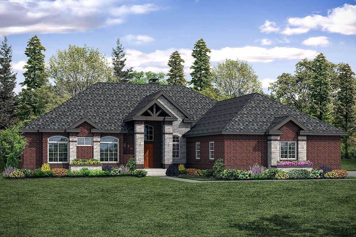 3-Bed House Plan with Vaulted Sun Room - 72915DA | Architectural ...