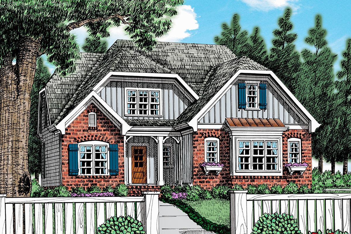 3 Bed House Plan With Dutch Hip Roof 710056btz Architectural