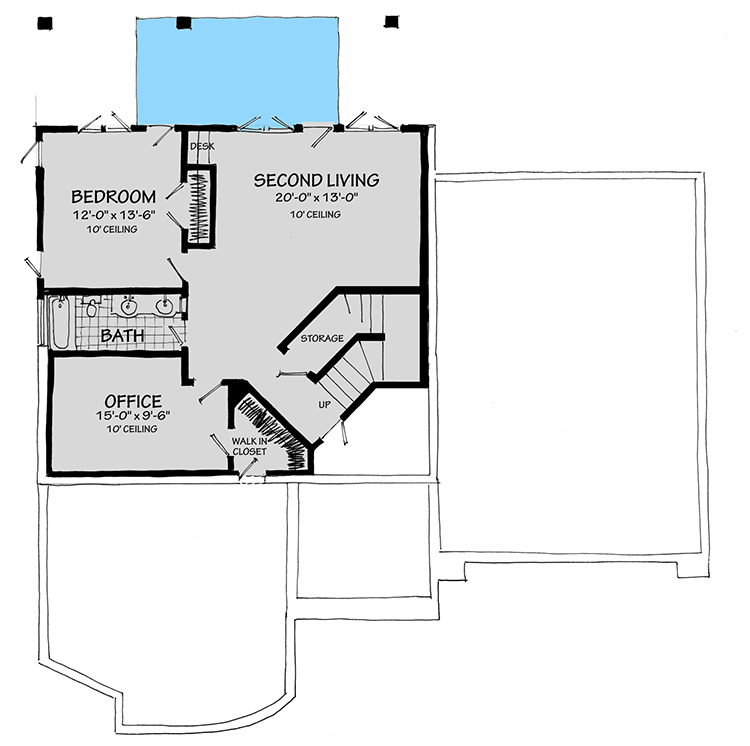 Plan 12957KN: Contemporary Two-Level House Plan with Optional Lower Level and Garage Workshop - Floor Plan - Optional Lower Level - Contemporary, Mid Century Modern, Modern, Northwest