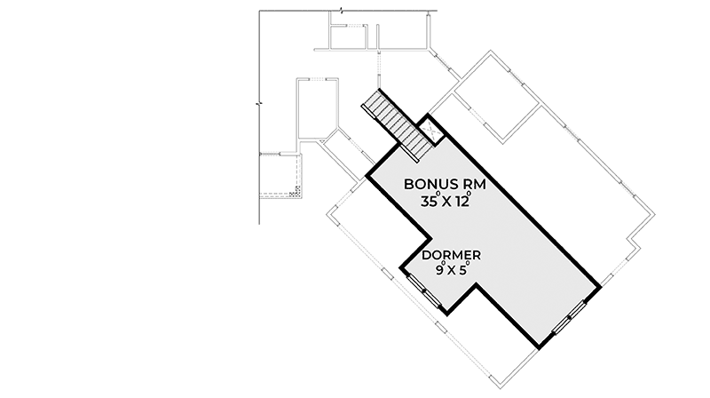 Plan 280031JWD: Dreamy 3-Bed Country House Plan with a Bonus Room Above 3-Car Garage - Floor Plan - 2nd Floor - Country, Craftsman, Farmhouse, New American, Northwest