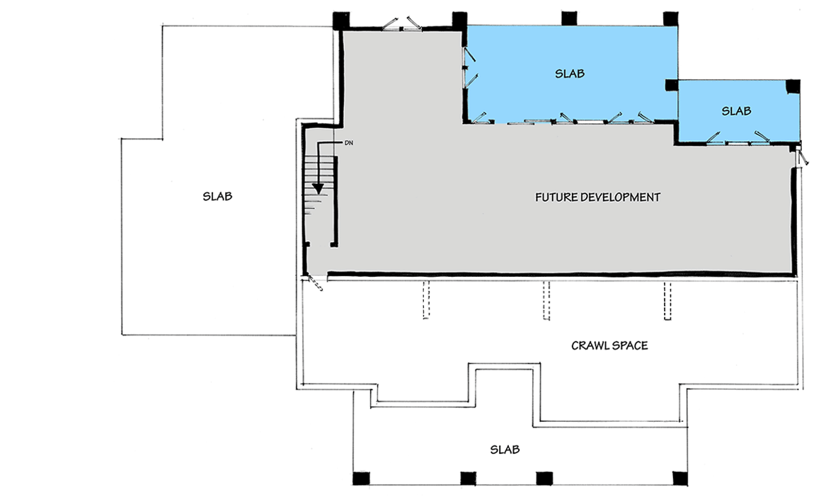 Plan 12962KN: Stunning 3-Bed Home Plan with Dramatic Rear Elevation - Floor Plan - Basement Unfinished - Country, Farmhouse, Mountain, Ranch, Rustic, Vacation