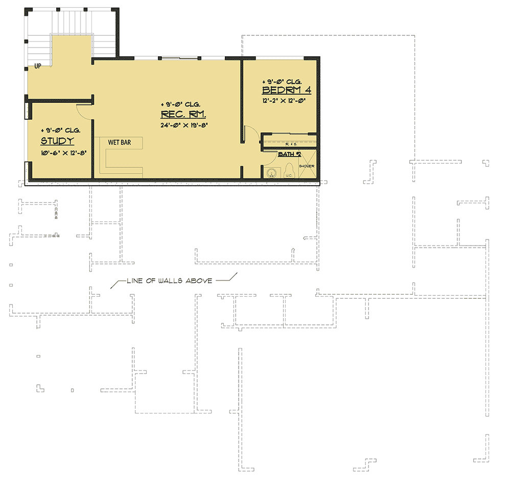 Plan 666072RAF: Modern Northwest Home with Split Beds - Floor Plan - Lower Level - Contemporary, Modern