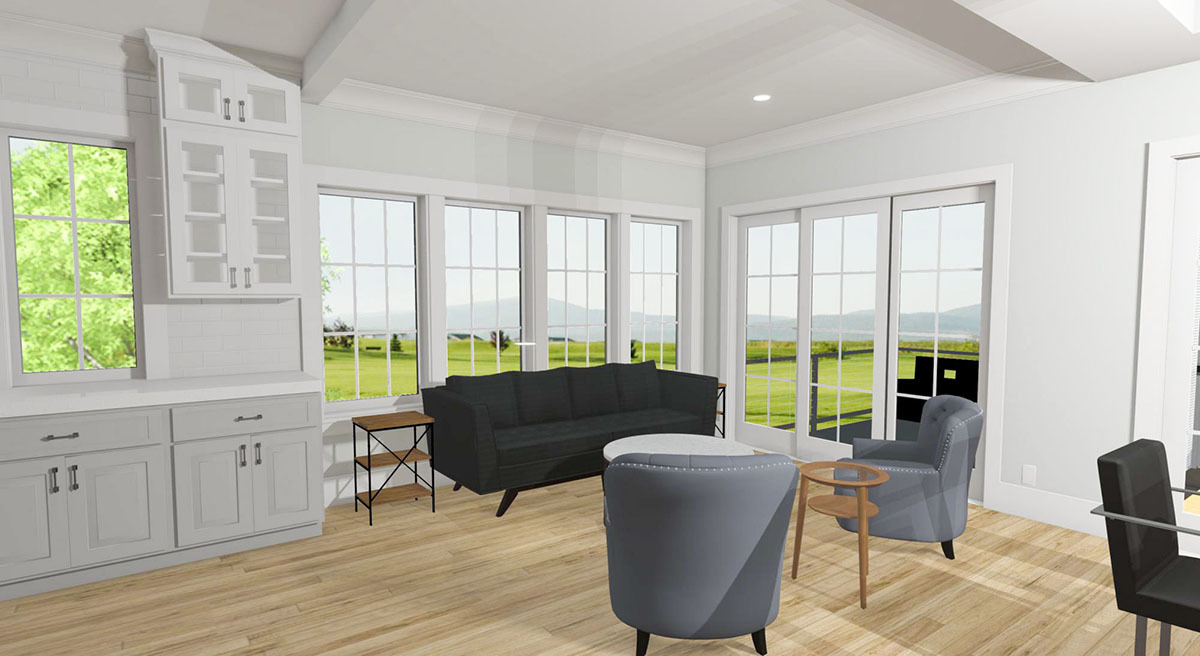 4-Bed Low Country House Plan with Front and Back Double-Decker Porches ...