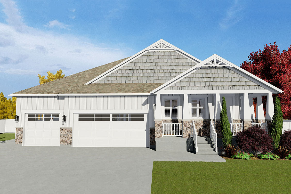 One Story Multi Generational Home Designs