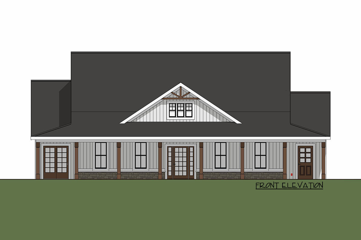 Exclusive Ranch Home Plan with Wrap-Around Porch - 149004AND ...