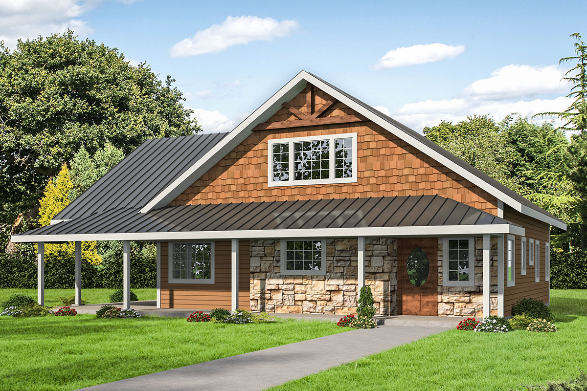 Modification Request for Plan 35586GH: 2-Bed Mountain Home Plan with ...