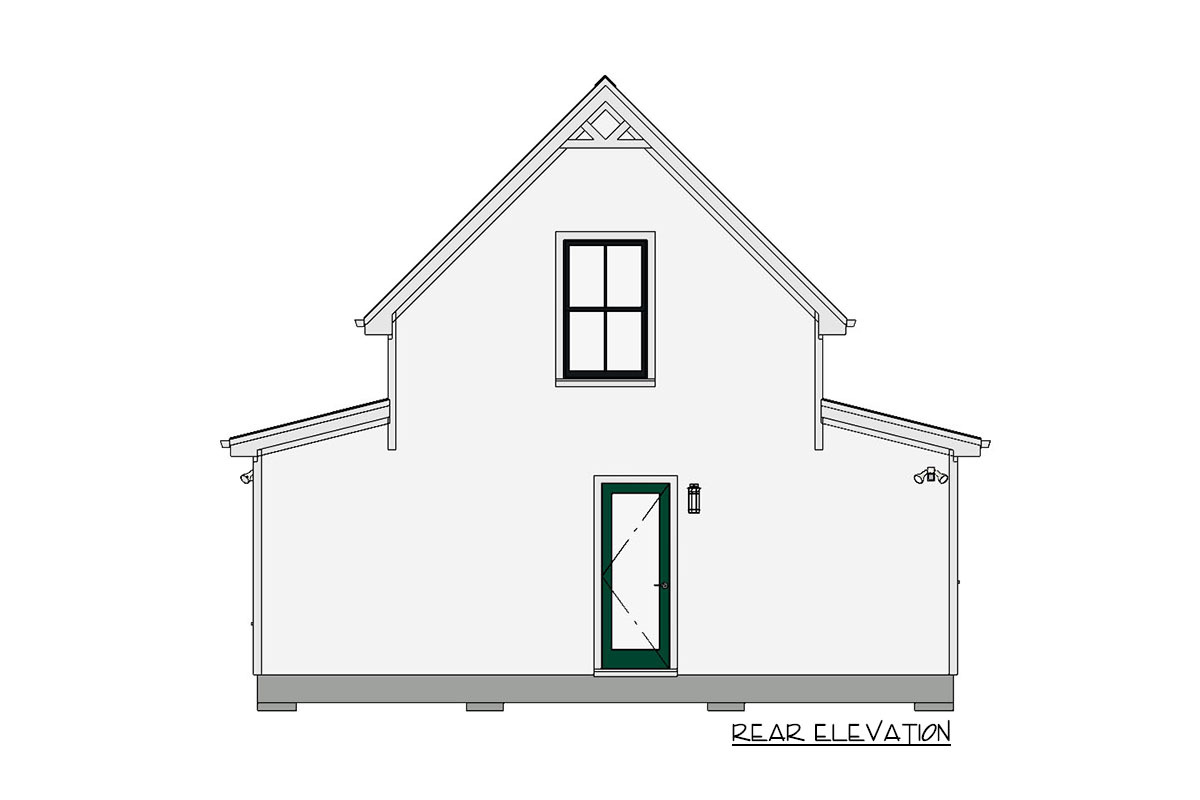 Tiny Two Bed Cottage with Cozy Front Porch - 430806SNG | Architectural ...