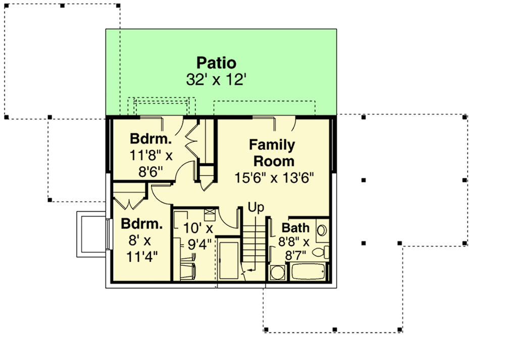 Plan 72970DA: 5-Bed Vacation Home Plan with Sun Decks Galore - Floor Plan - Lower Level - Vacation