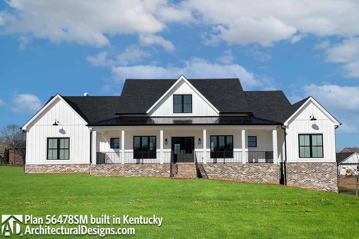 Video Tour of Perfectly Balanced 4-Bed Modern Farmhouse Plan