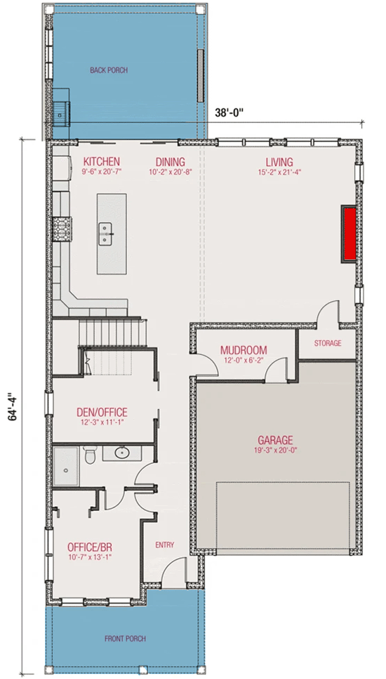 Plan 50183PH: Two-Story Southern House Plan with Home Office