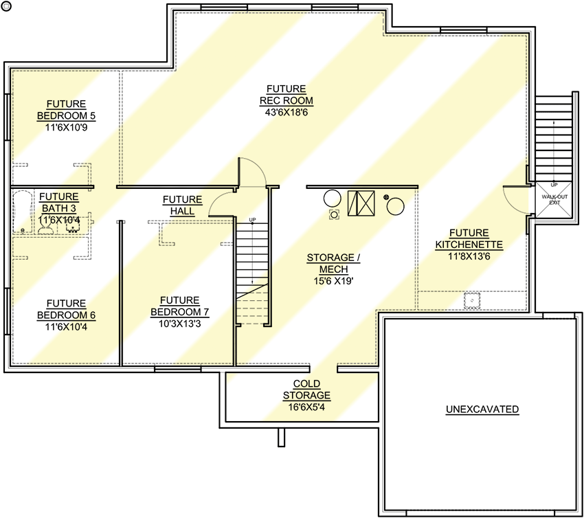 Plan 370018SEN: 4-Bed Ranch Plan with Optional Lower Level In-Law Suite - Floor Plan - Optional Lower Level - New American, Northwest, Ranch