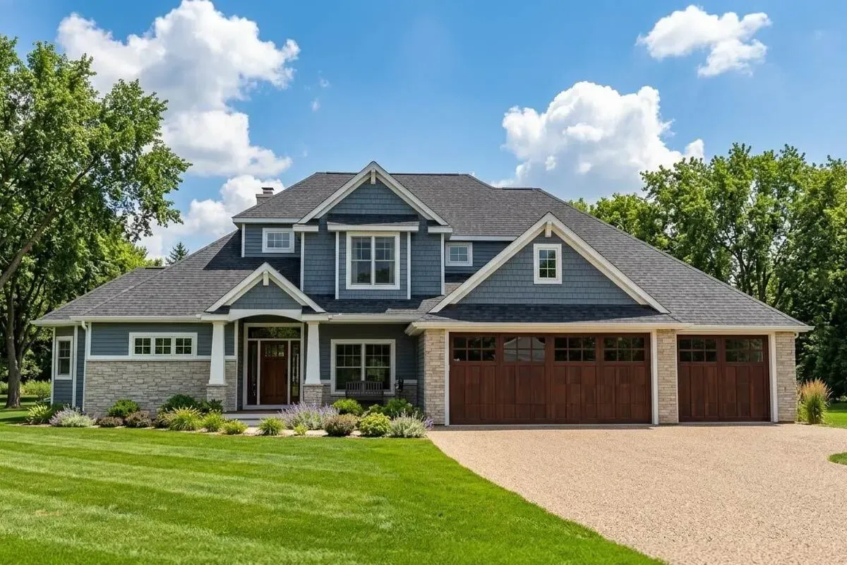 New American Craftsman House Plan with Optional Lower Level