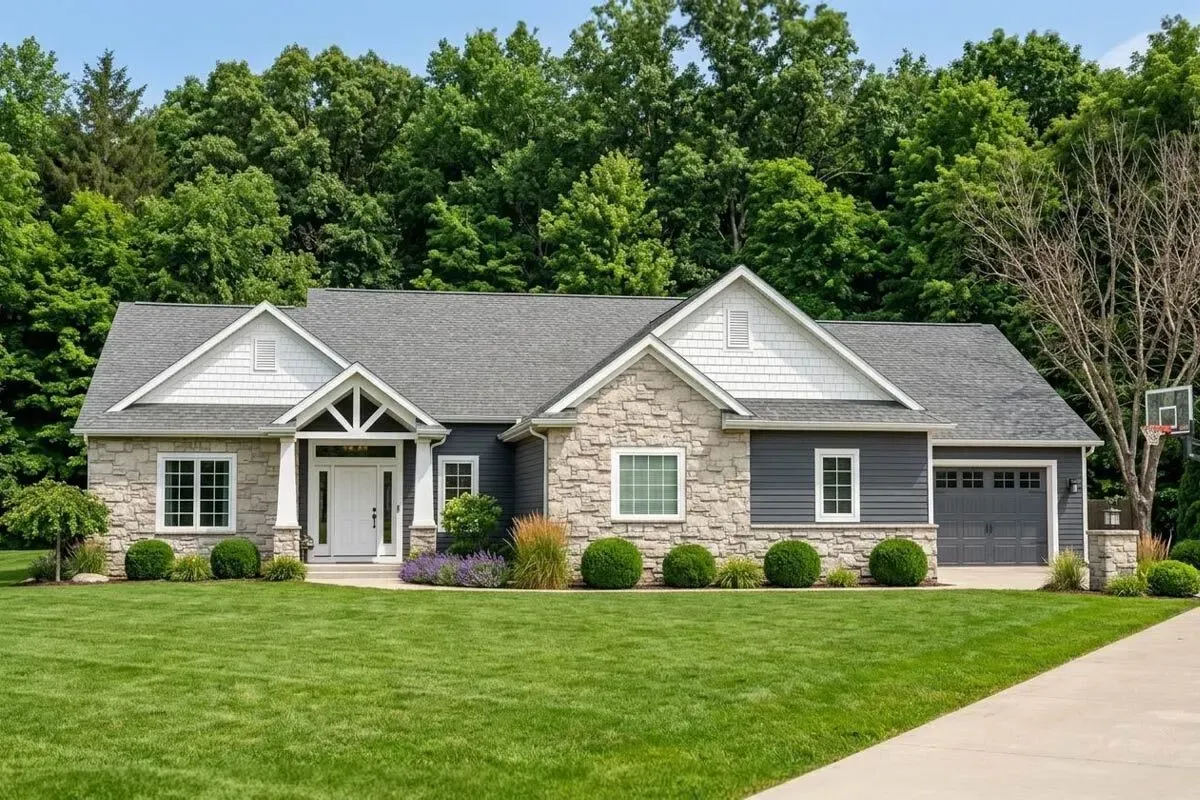 3-Bed Ranch House Plan with Split Bedrooms