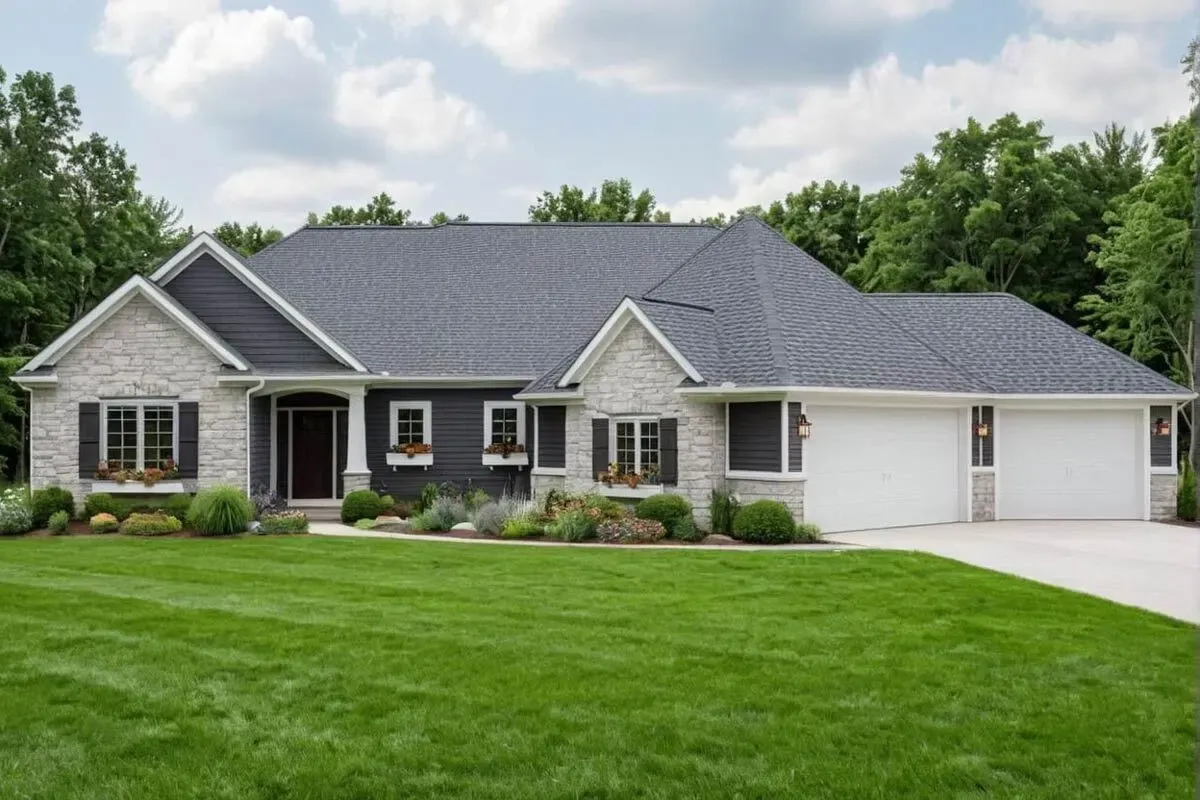 3-Bed Craftsman Ranch House Plan with Angled Garage