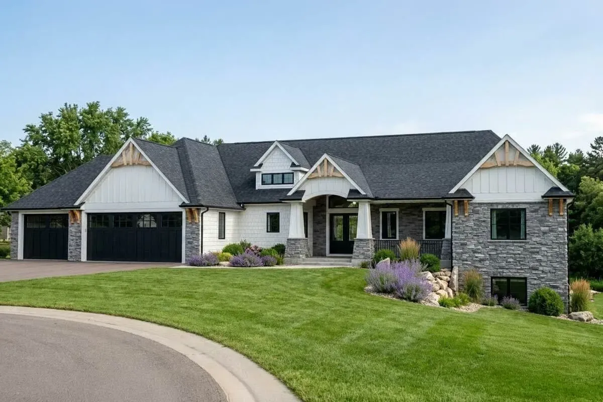 3-Bed Craftsman Ranch Plan with Option to Finish Walk-out Basement