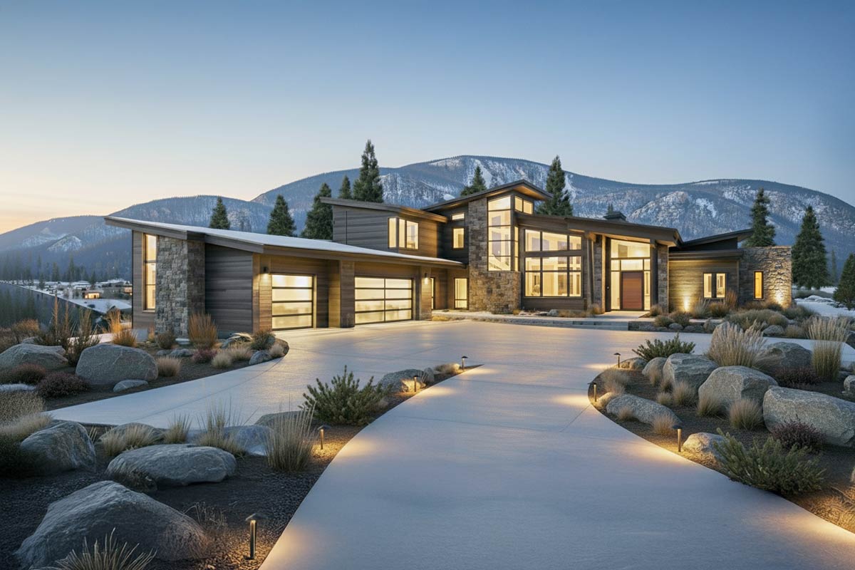 Plan 54225HU: Mountain Contemporary Home Plan with Dramatic Open Floor ...