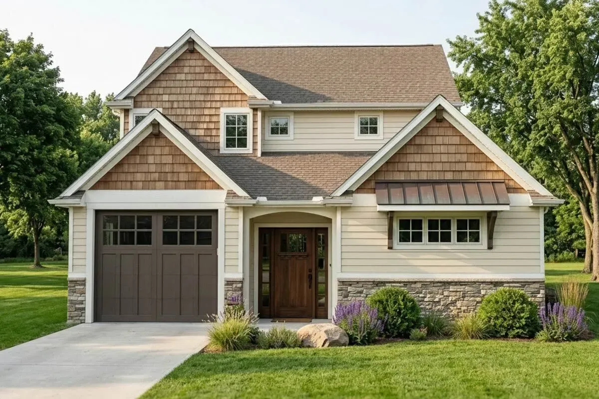 Northwest Craftsman Plan with Main-floor Master Bedroom